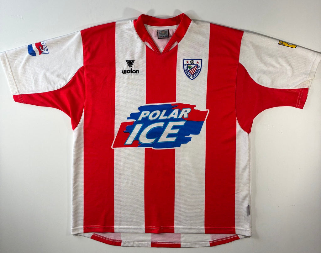 2005/06 Estudiantes de Mérida Walon home shirt front, size XL, Polar Ice sponsor