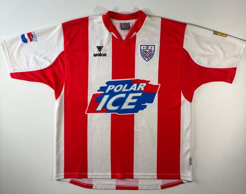2005/06 Estudiantes de Mérida Walon home shirt front, size XL, Polar Ice sponsor