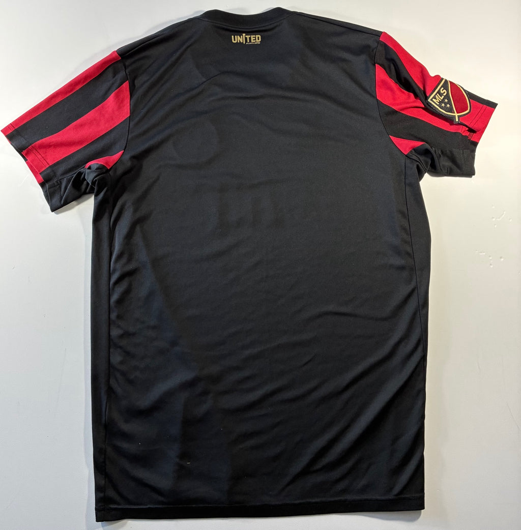 Atlanta United red and black home shirt — back