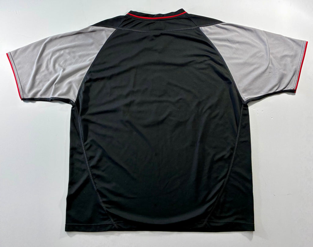 Liverpool black and grey Reebok away shirt — back