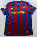 Barcelona 2009/10 Messi Large shirt detail