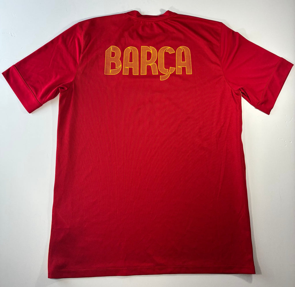 FC Barcelona 2012-13 Nike pre-match shirt size XL back with BARCA print