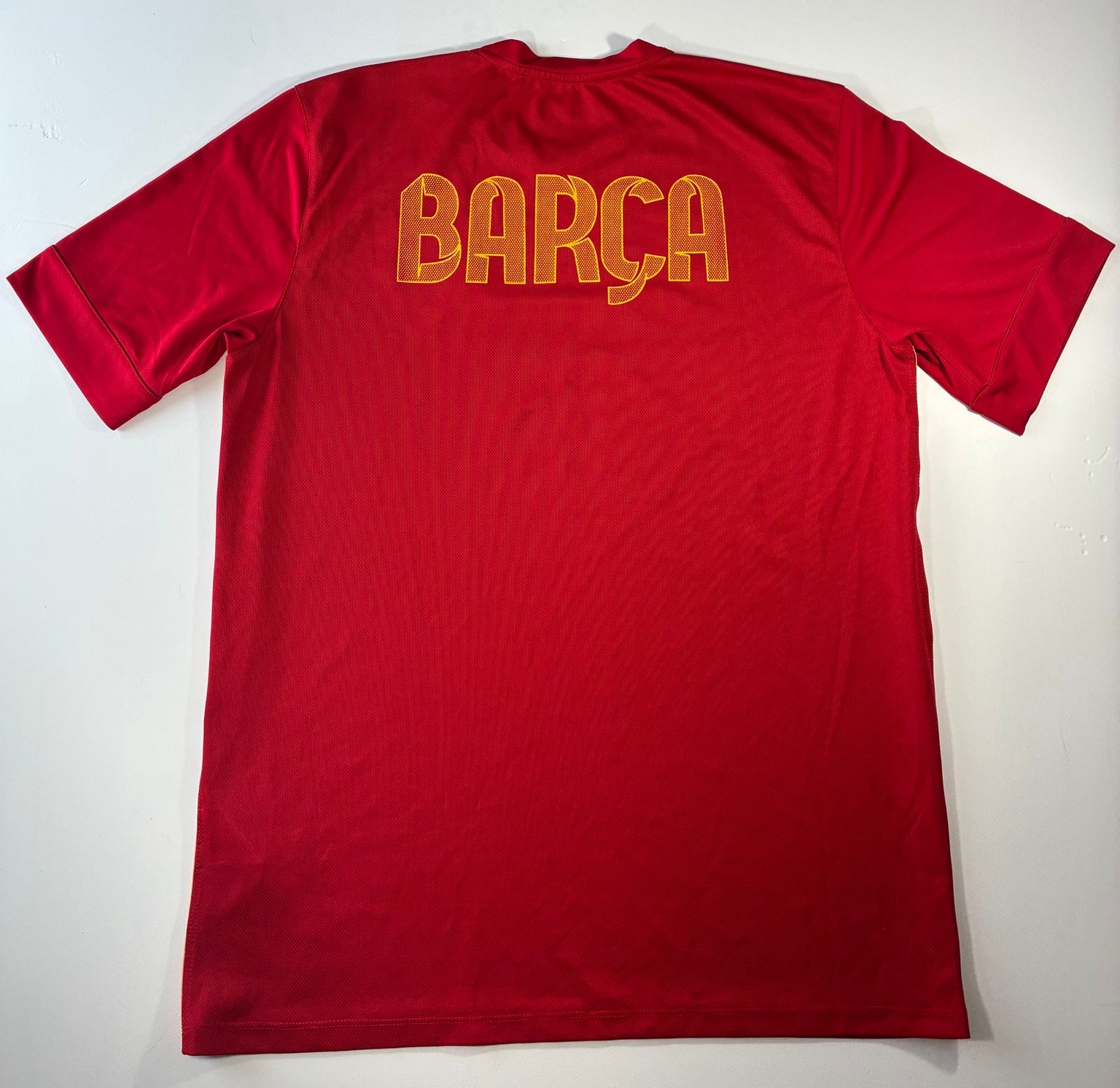 FC Barcelona 2012-13 Nike pre-match shirt size XL back with BARCA print