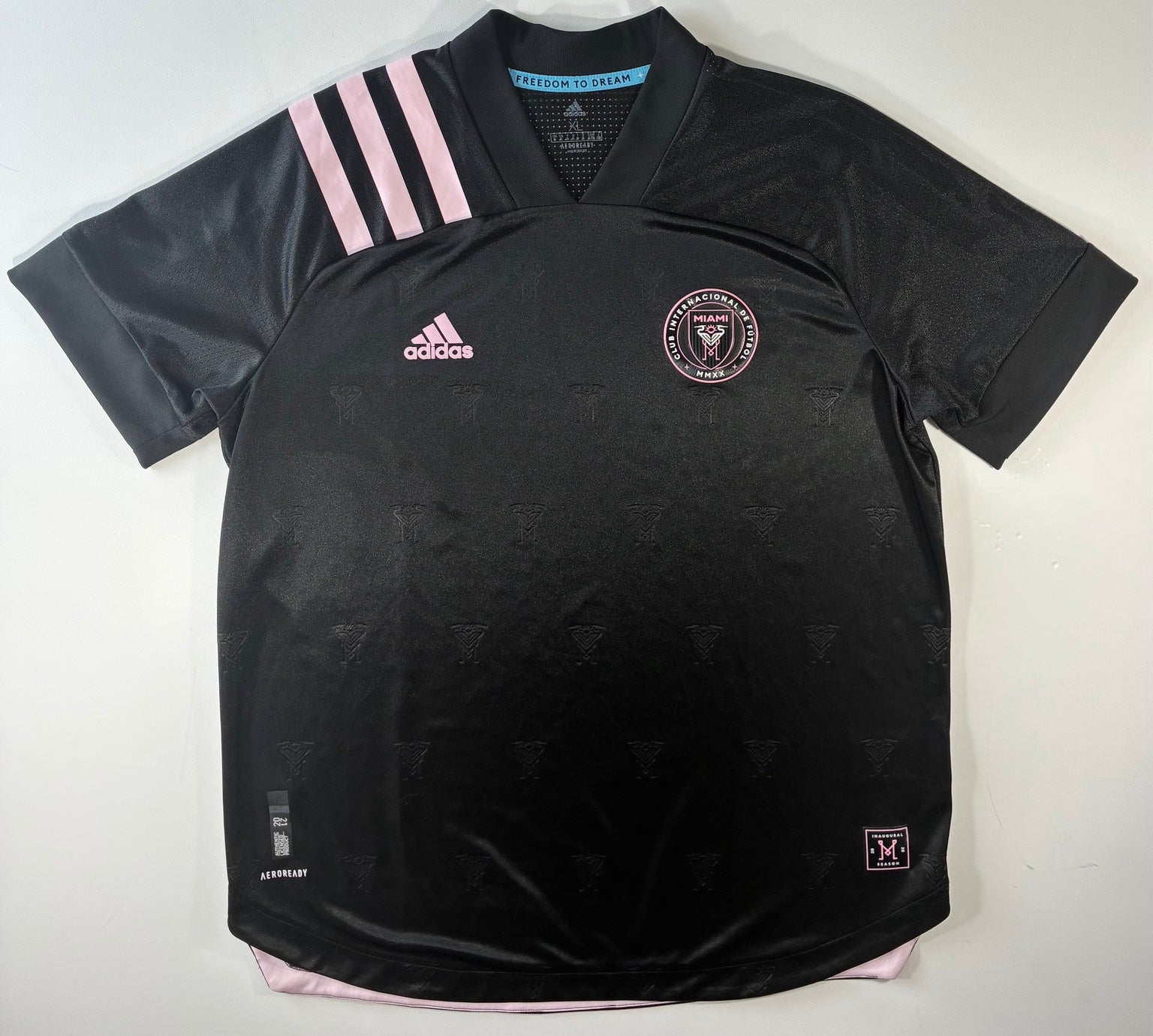 Inter Miami CF 2020 away player version adidas jersey size XL front