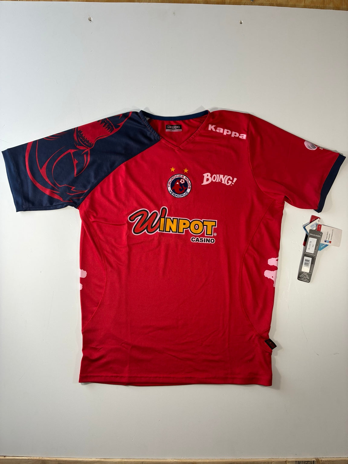 Tiburones Rojos de Veracruz 2013-14 Kappa home jersey BNWT size XL front